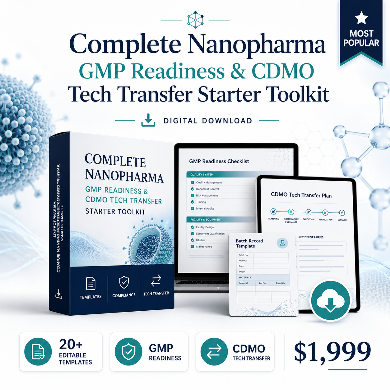 Complete Nanopharma GMP Readiness & CDMO Tech Transfer Toolkit
